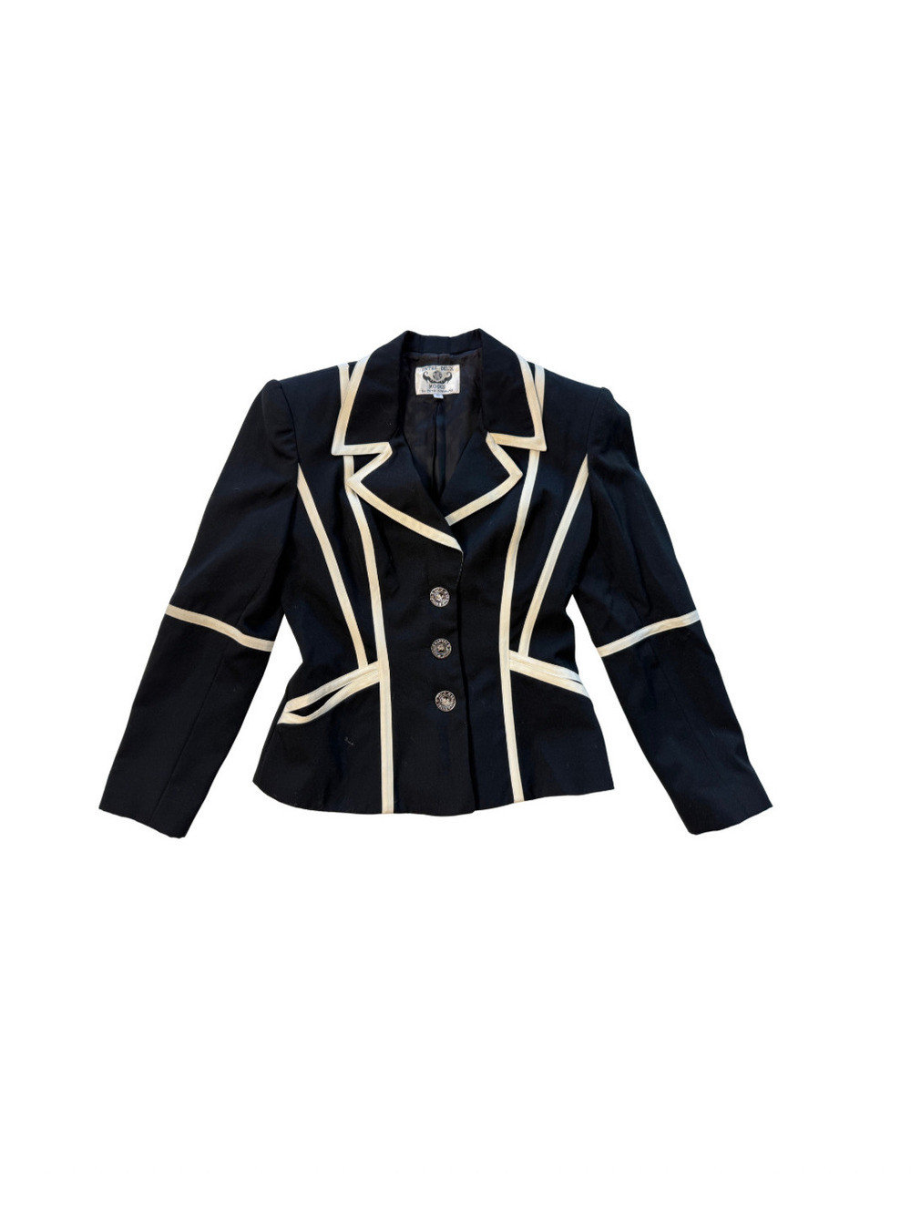 Vintage Blazer With White Piping